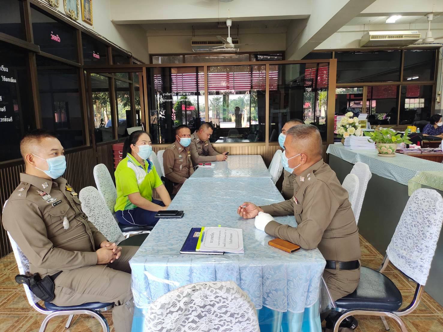 การรับการตรวจเยี่ยมจาก ผกก. สภ. เขาสิงโต