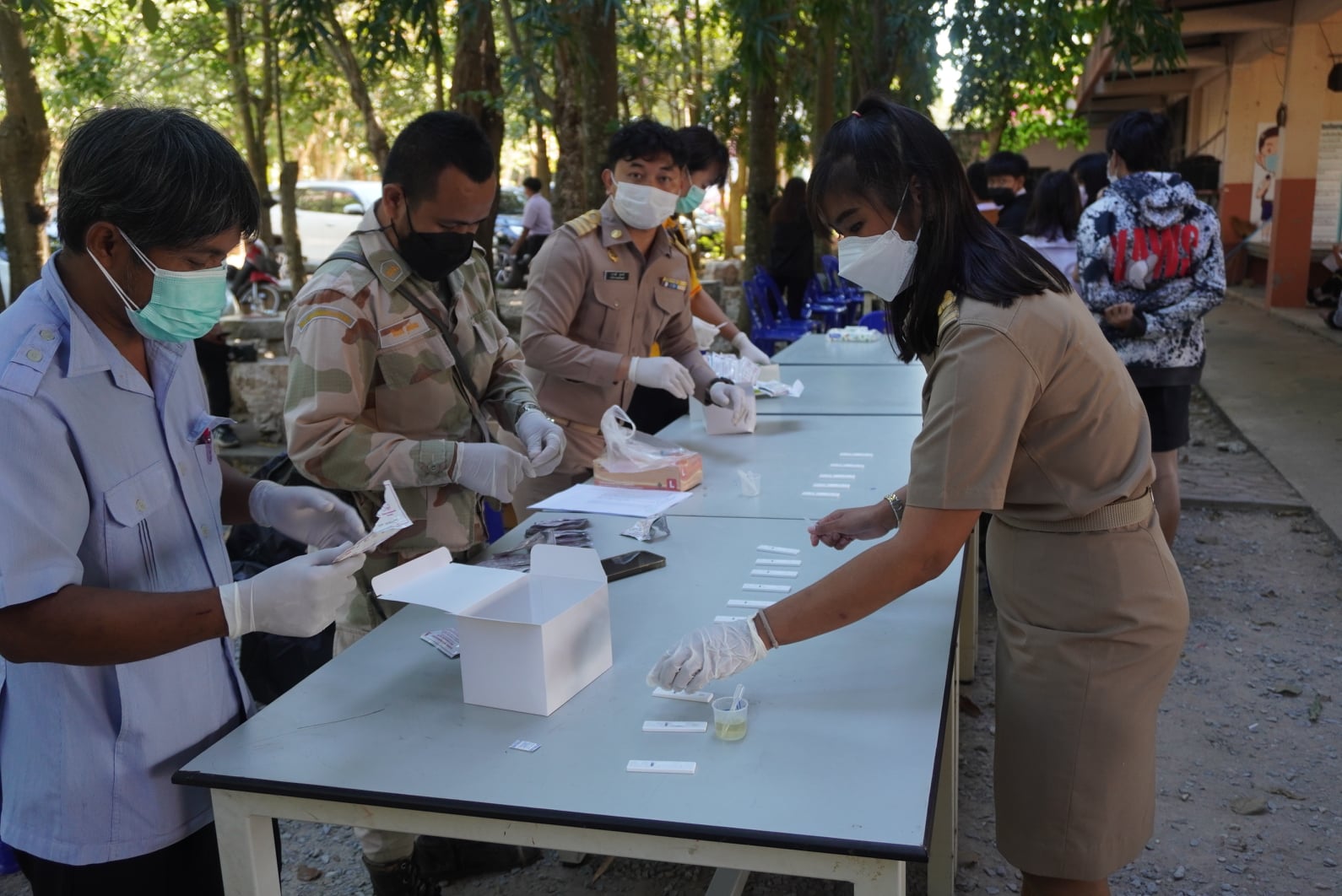 การสุ่มตรวจปัสสวะนักเรียน ประจำภาคเรียนที่ 2